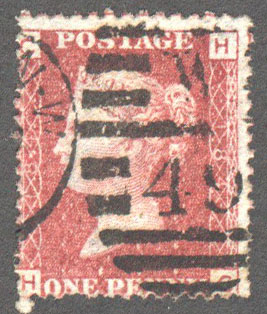 Great Britain Scott 33 Used Plate 184 - HC - Click Image to Close